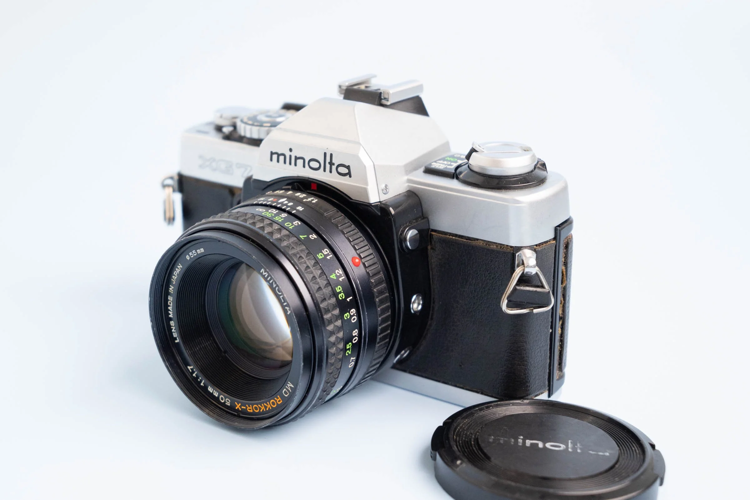 Minolta XG-7 35mm SLR Film Camera with Minolta MD Rokkor X 50mm F